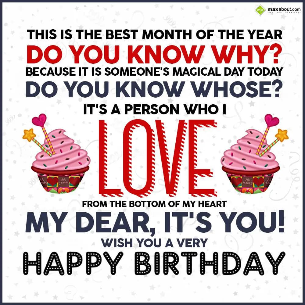 This is the best month of the year
Do you know wh