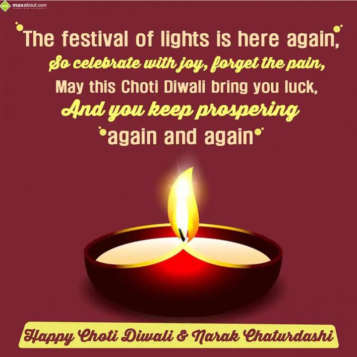 The festival of lights is here again,
So celebrat