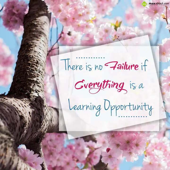 There is no failure if everything is a learning op