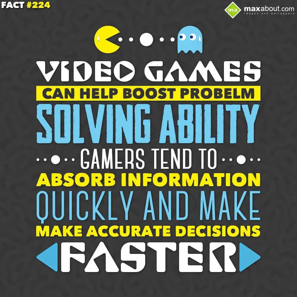 Video games can help boost problem solving ability