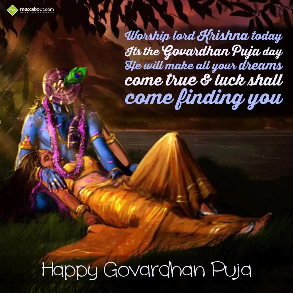 Worship lord Krishna today its the special Govardh