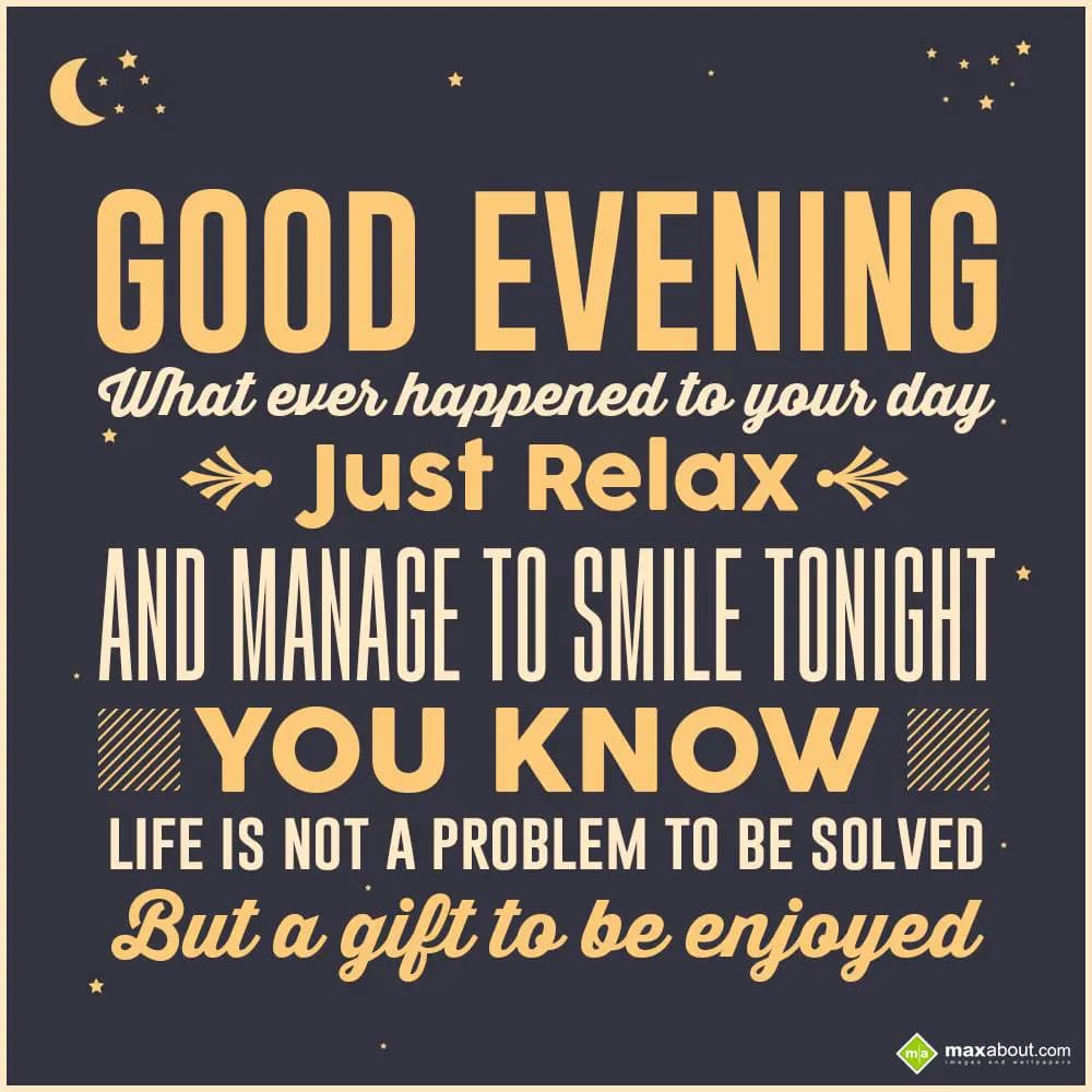 Whatever happened to your day, just relax and mana