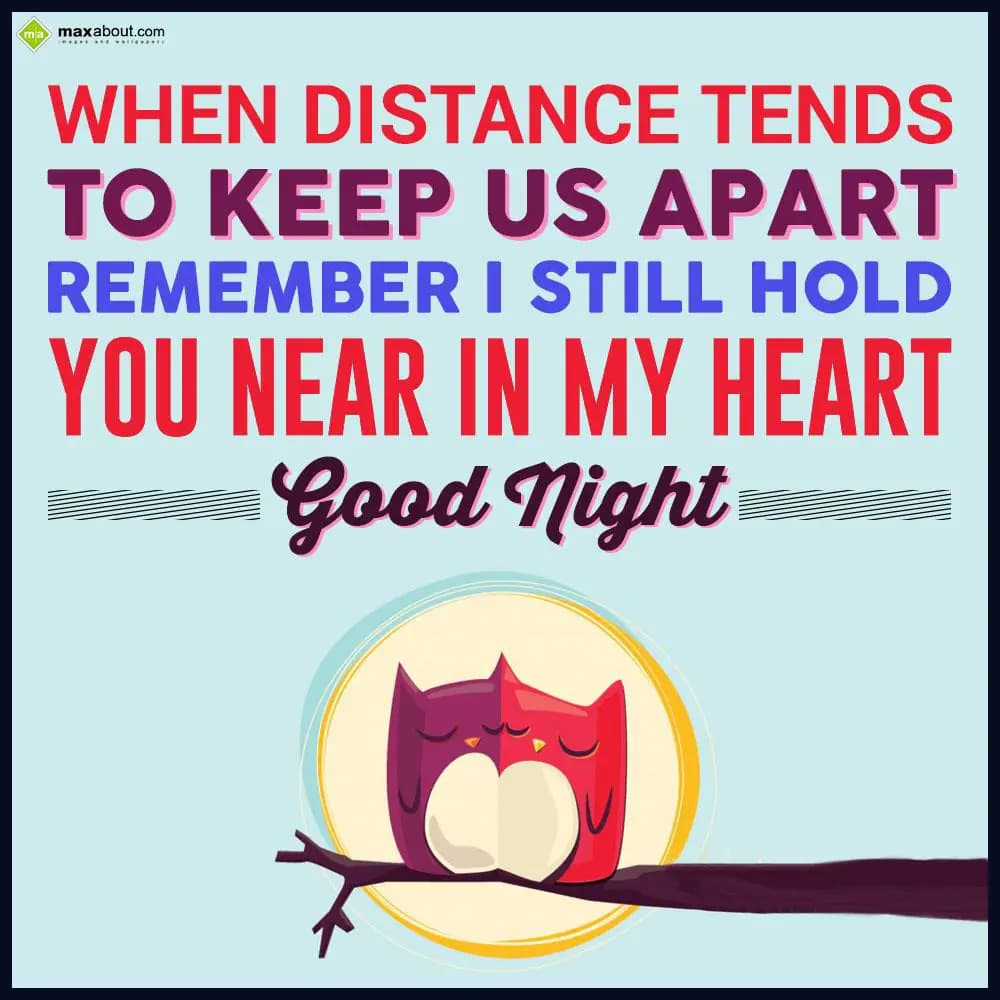 When distance tends to keep us apart, remember I s