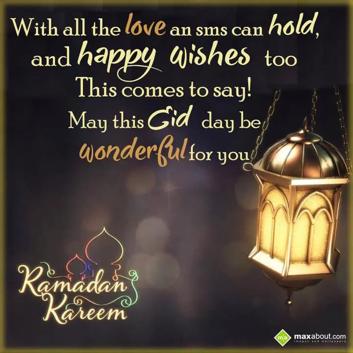 With all the love an sms can hold, 
And happy wis