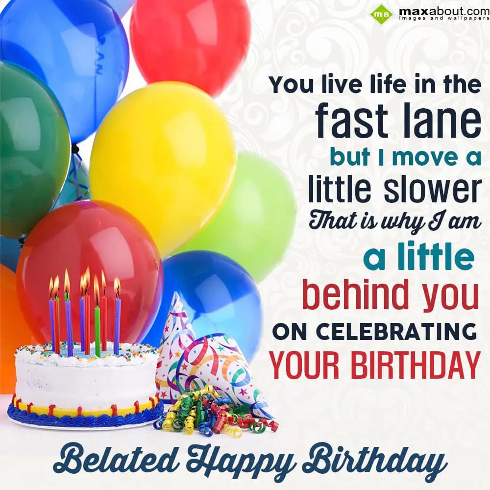 You live life in the fast lane but I move a little