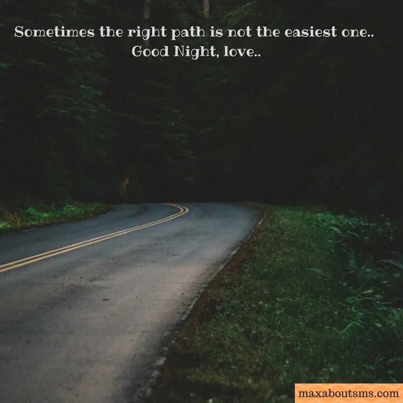 Sometimes the right path is not the easiest one..