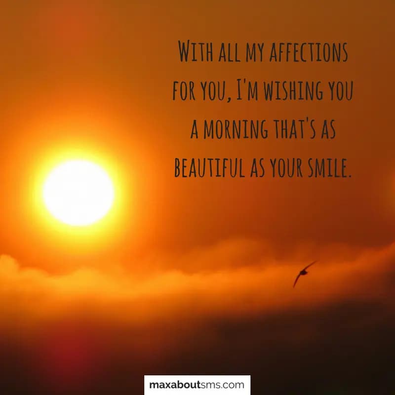 With all my affections for you, I'm wishing you a