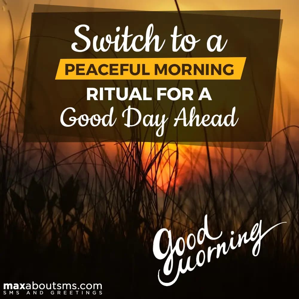 Switch to a peaceful Morning ritual for a good day
