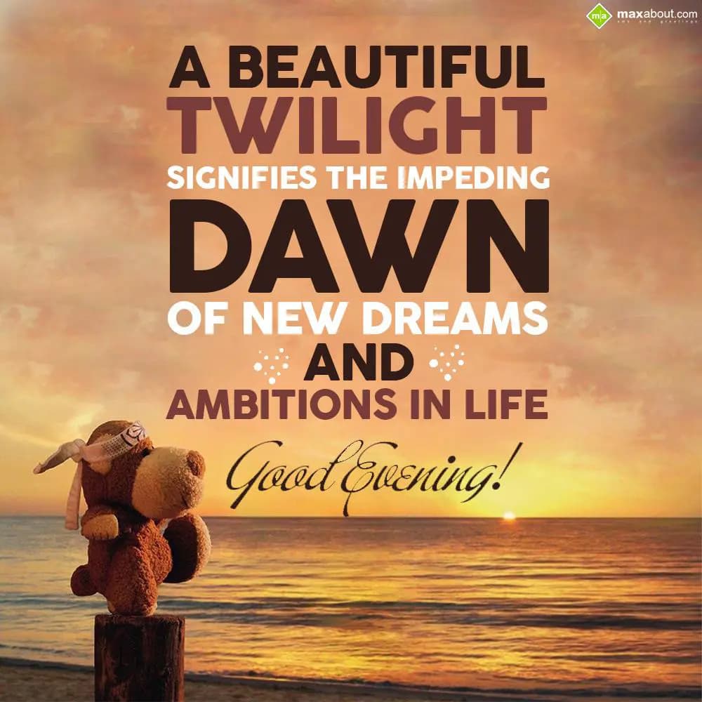 A beautiful twilight signifies the impeding dawn o