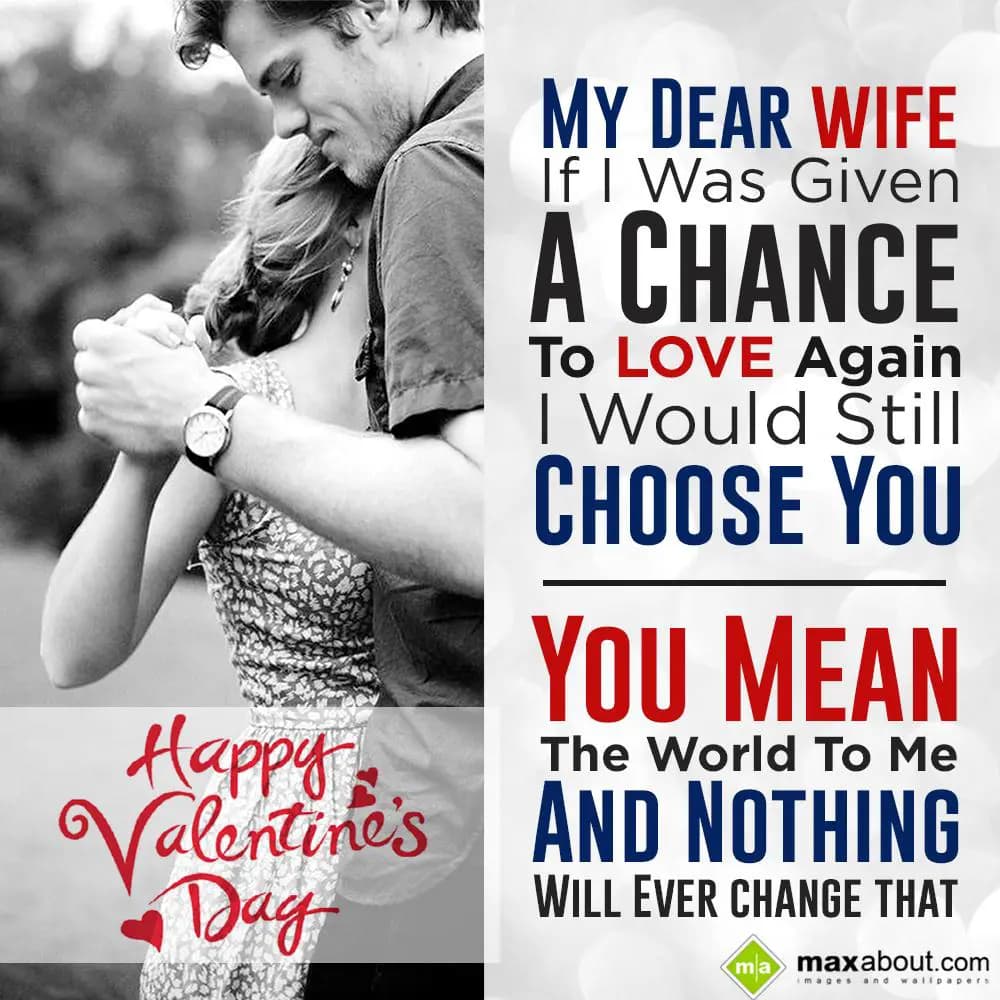 My Dear wife,
If I Was Given A Chance To Love Aga