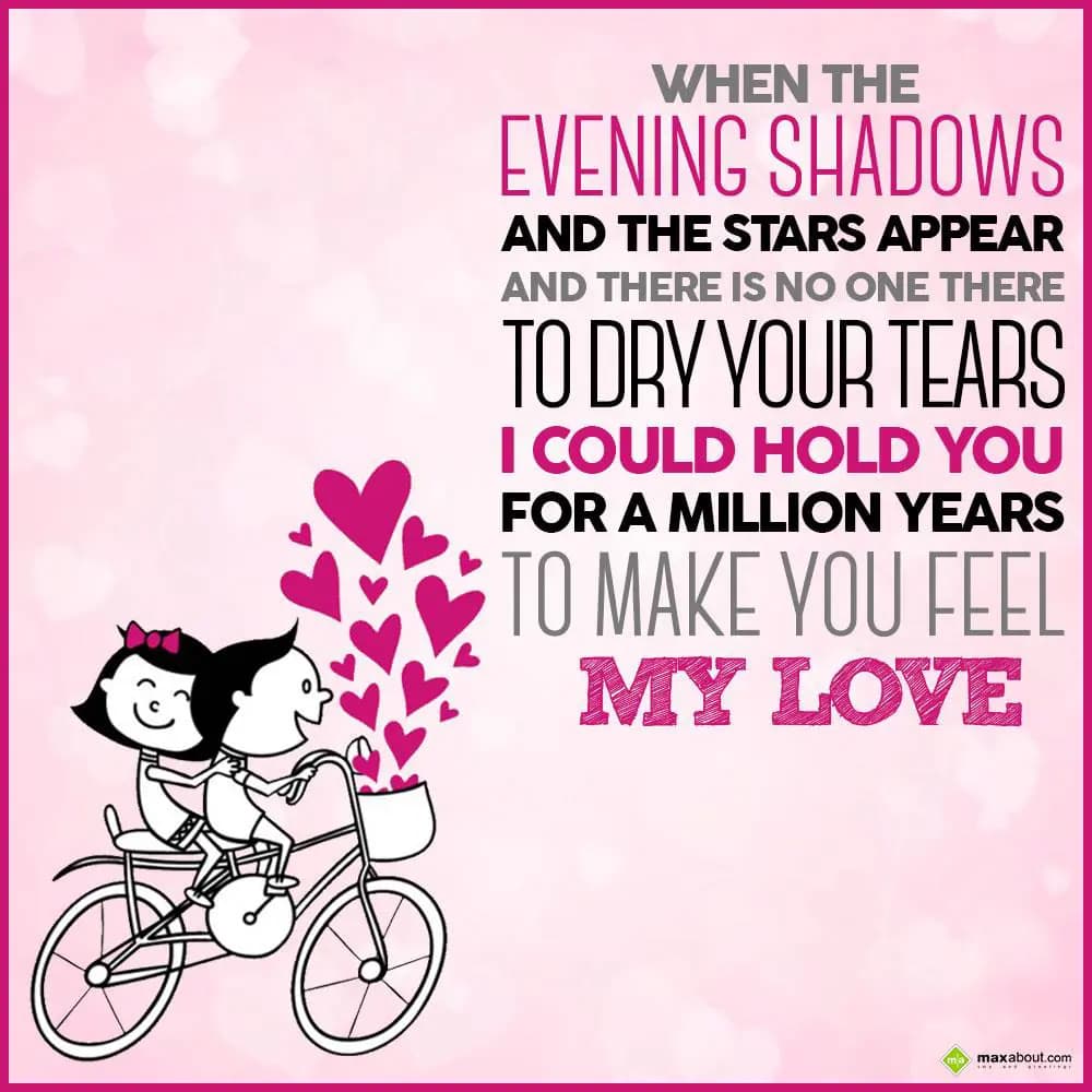 When the evening shadows and the stars appear, and